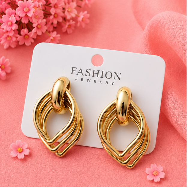 Golden Loop Luxe Earrings