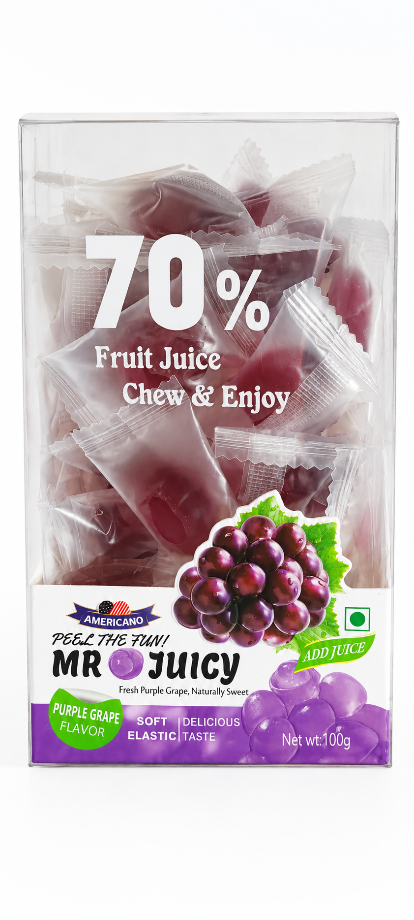 MR Juicy Fruit Juice Chew Candy