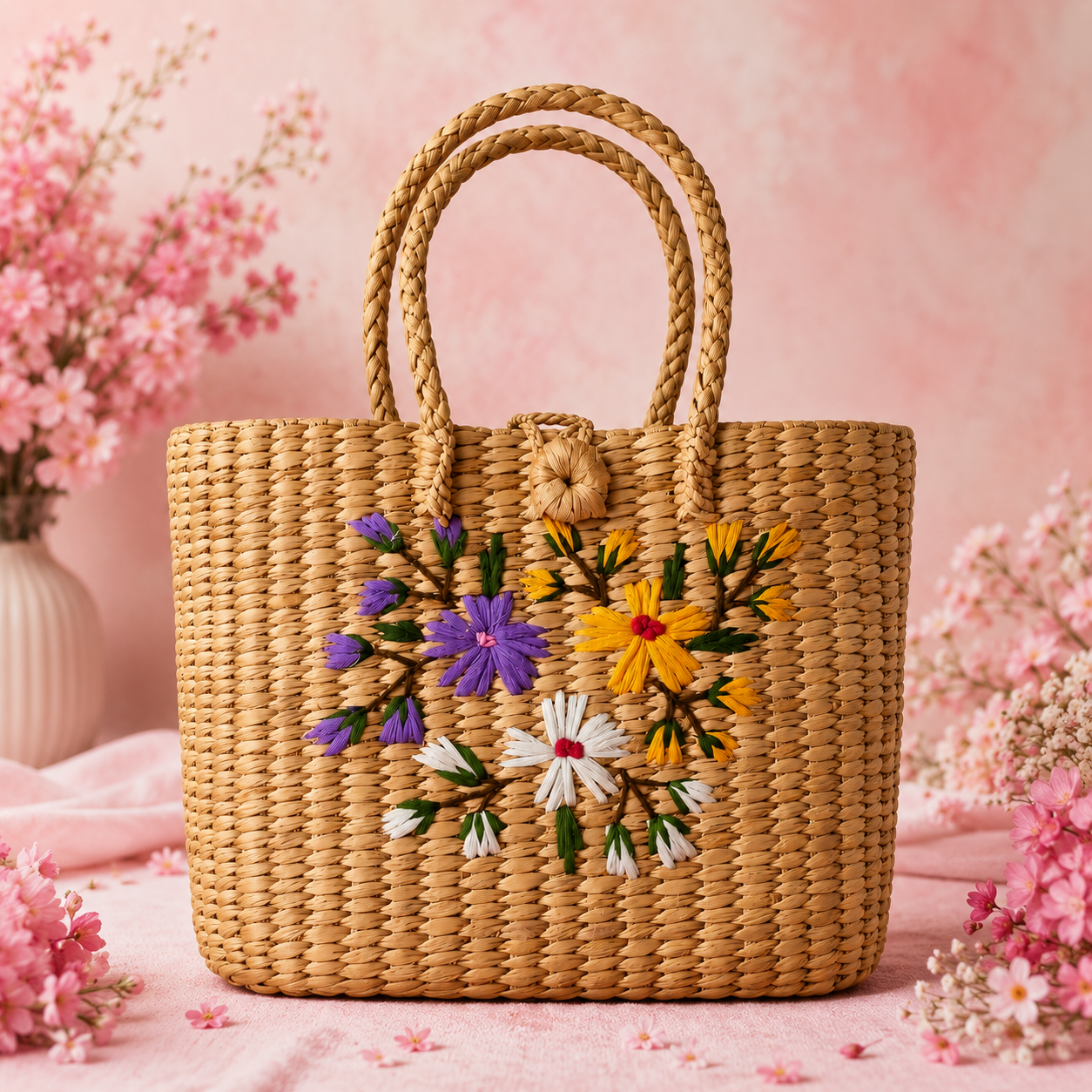 Blossom Weave Artisan Tote