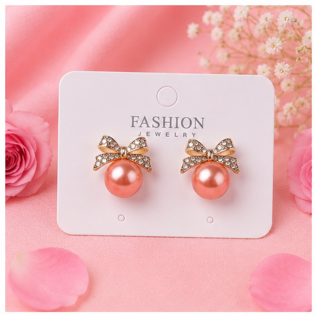 Bow pearl Earrings