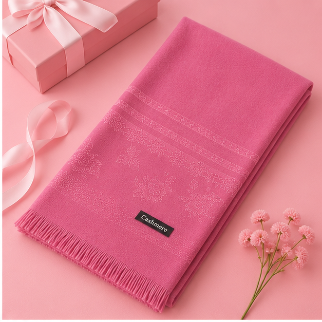 Rose Petal Cashmere Shawl