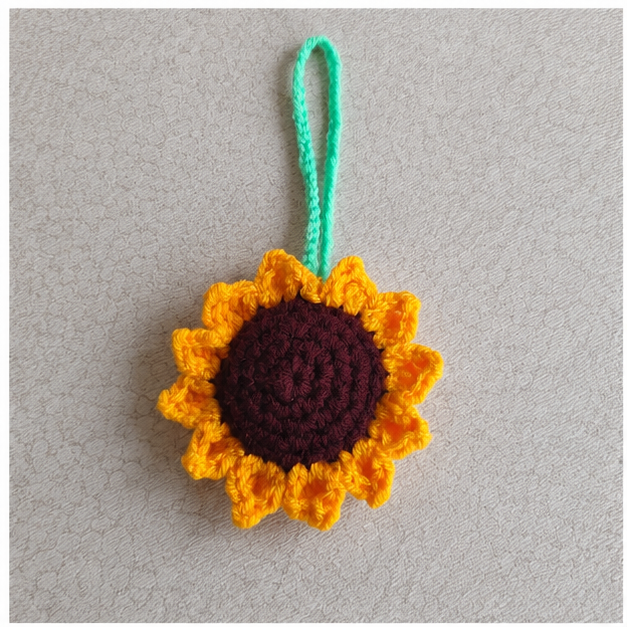 Handmade Crochet flower Yellow