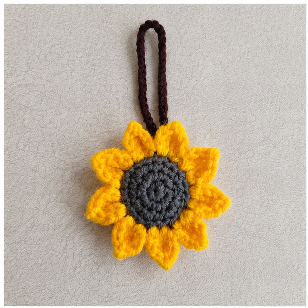 Handmade Crochet flower Light Yellow